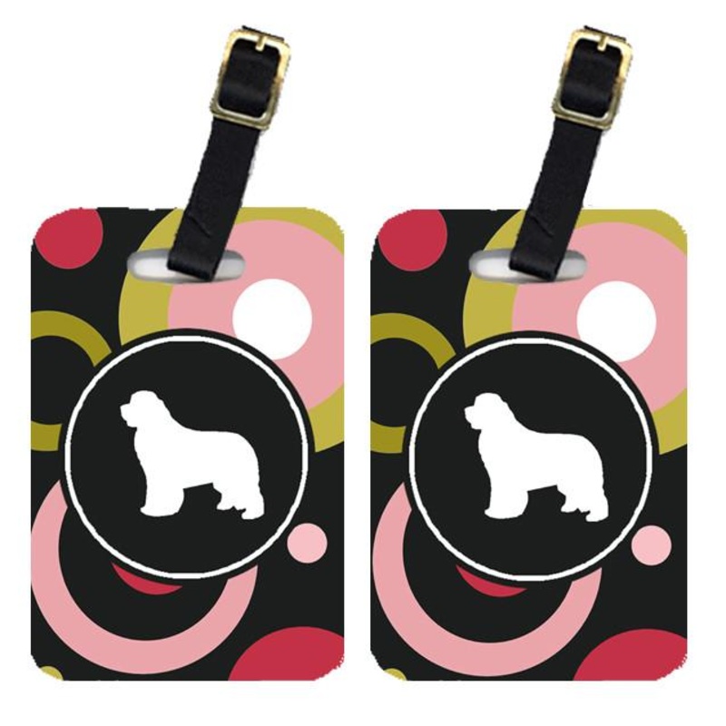 Newfoundland Luggage Tags  Set of 2 Durable Bag Tags with Straps