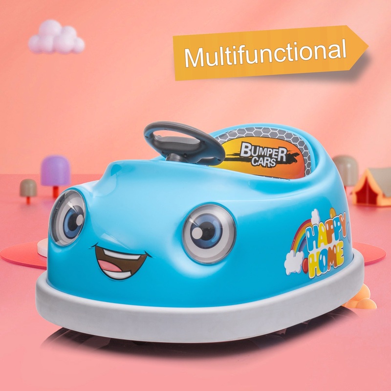 12V dual drive 1-6 years old children's electric car 6V4.5Ax2 25Wx2 With pushrod dinner plate USB Bluetooth music Rocking horse mode anti-collision bumper ride on car