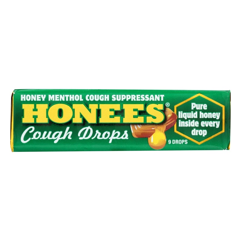 Honees Menthol Cough Drops: 24-Count Bag (Pack of 9)