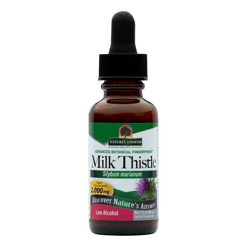 Nature's Answer Organic Milk Thistle Seed Extract - Supports Liver Function - 1 Fl Oz