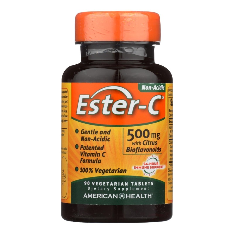 American Health Ester-C with Citrus Bioflavonoids - 500 mg (90 Vegetarian Tablets)