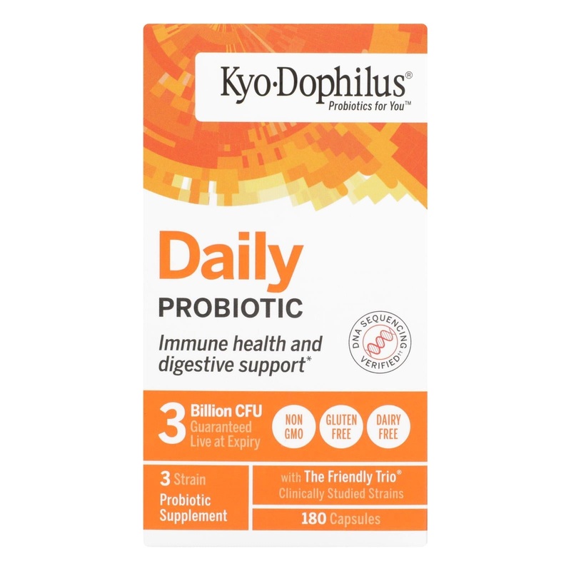 Kyolic Kyo-dophilus Digestion and Immune Health Supplement, 180 Capsules