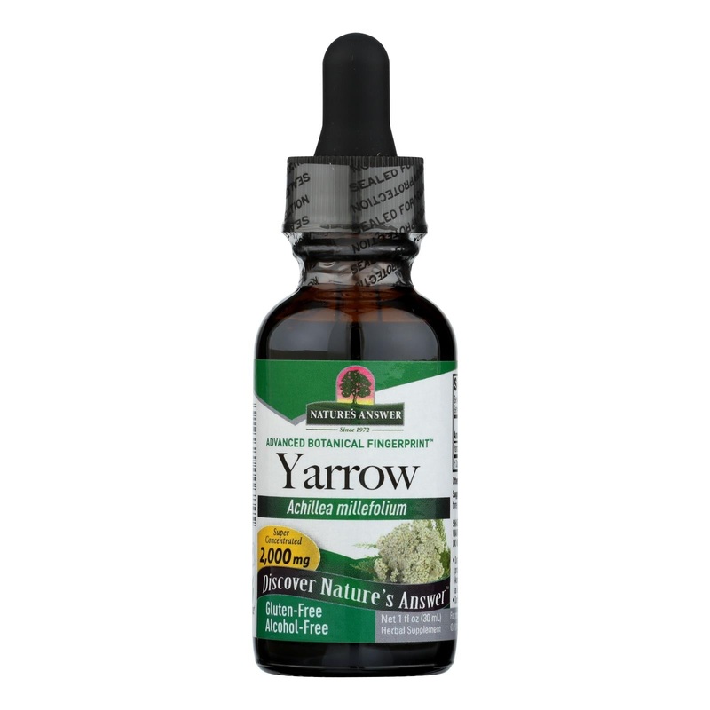 Nature's Answer Yarrow Flowers Extract Alcohol-Free - 1 Fl Oz