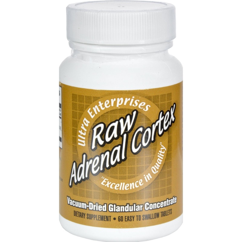 Ultra Glandulars Raw Adrenal Cortex Tablets 60 ct.
