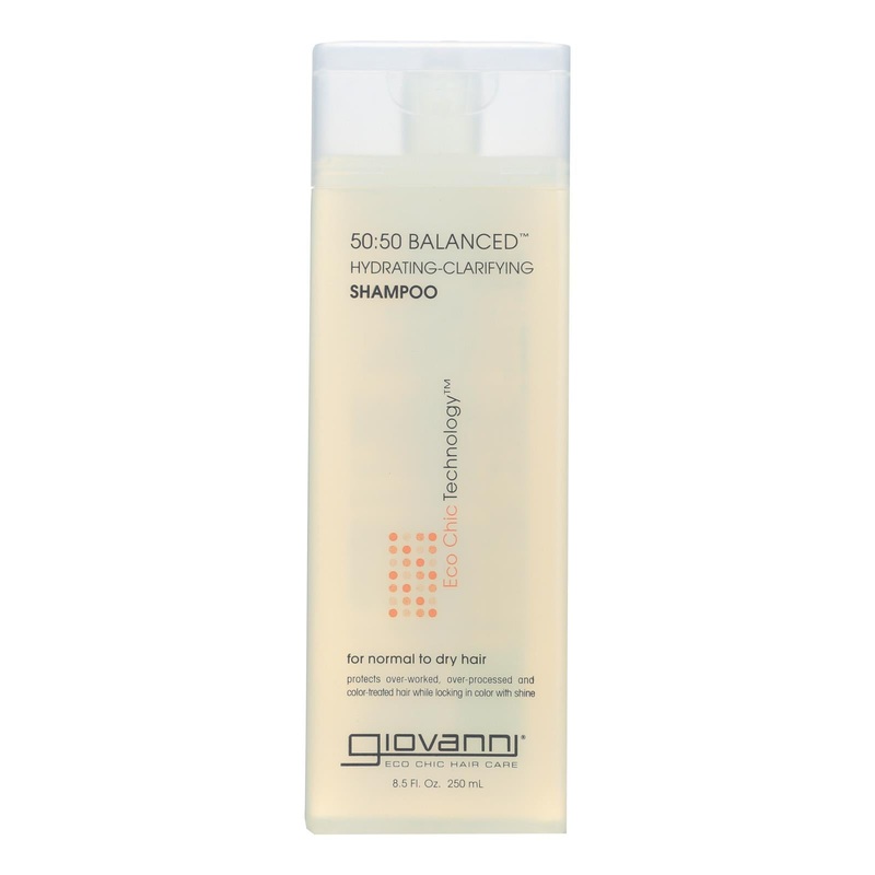 Giovanni 50/50 Balanced Hydrating-Clarifying Shampoo for All Hair Types,  8.5 Fl Oz