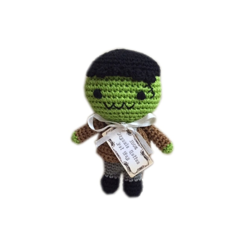 Knit Knacks Organic Cotton Pet, Dog & Cat Toy, "Frankie The Monster"