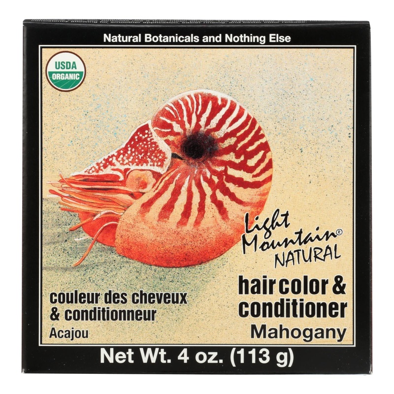 Light Mountain Natural Hair Color - Rich Mahogany - 4 Oz.