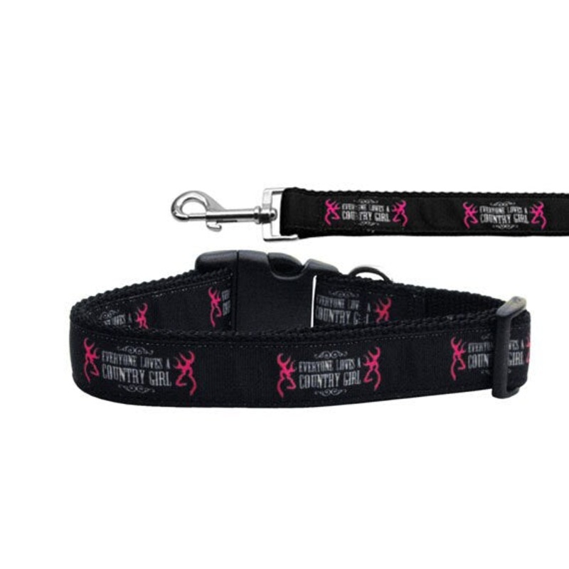 Pet Dog & Cat Nylon Collar or Leash, "Country Girl"