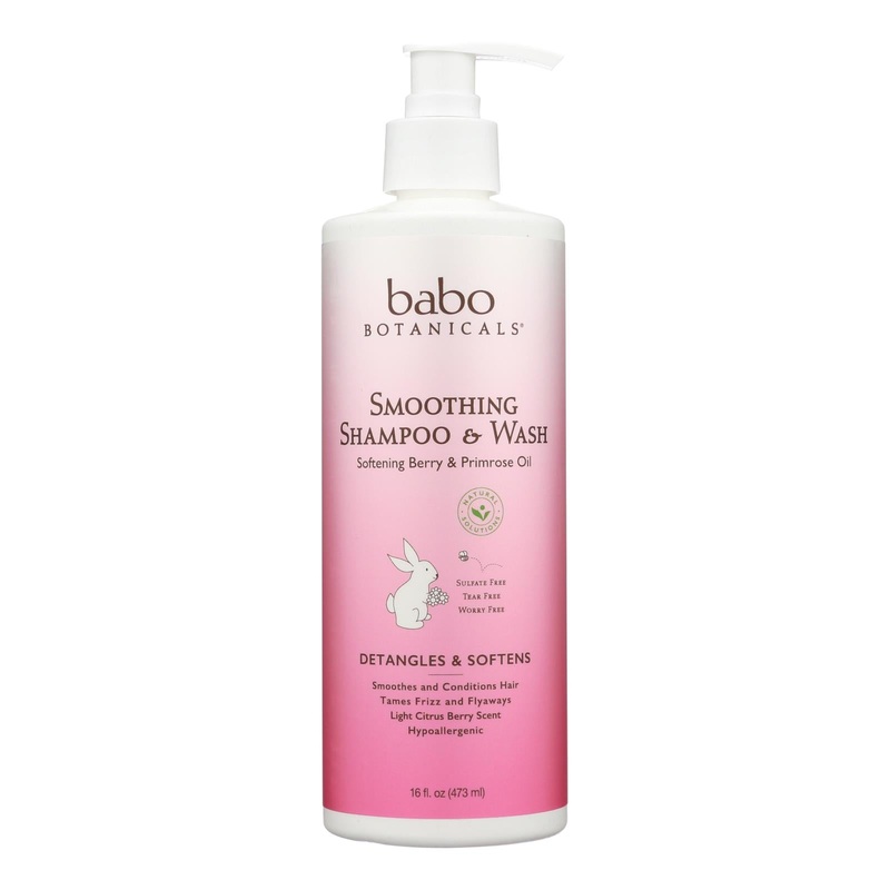 Babo Botanicals Berry & Primrose Oil Smoothing Shampoo - 16 Fl Oz