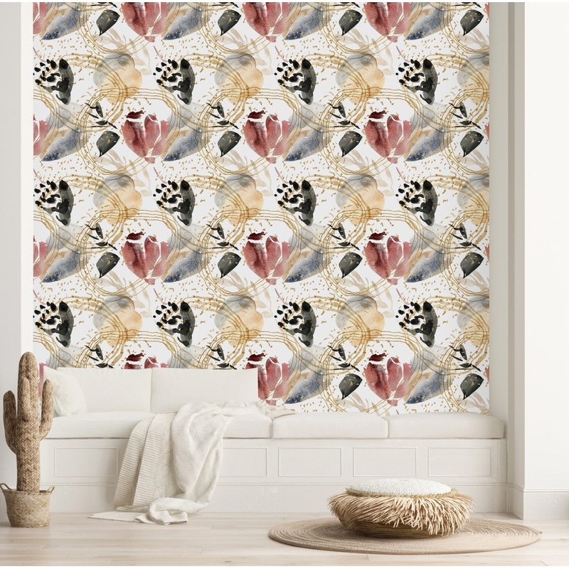 Voguish Abstract Pattern Wallpaper