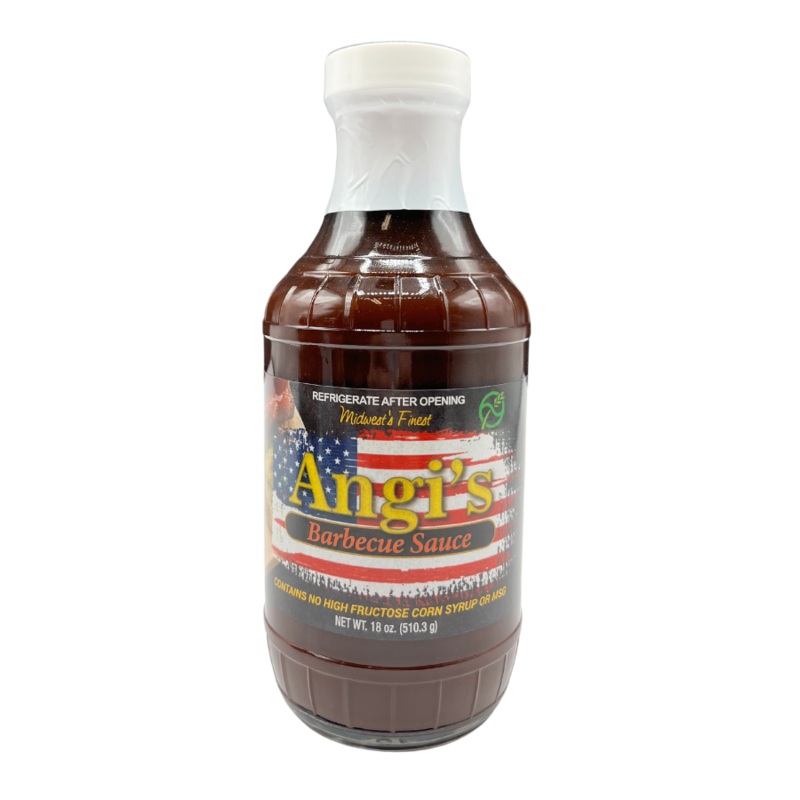 Angi's Barbecue Sauce | 18 oz | Gluten Free | Brenmar