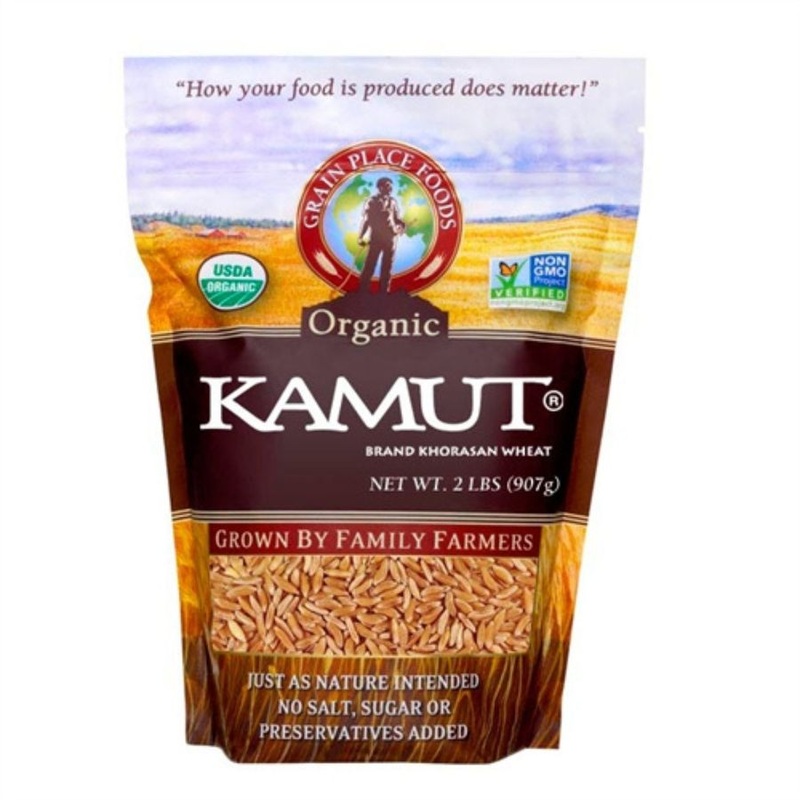 Organic Kamut Khorasan Wheat | 2 lb | Non-GMO | Grain Place Foods