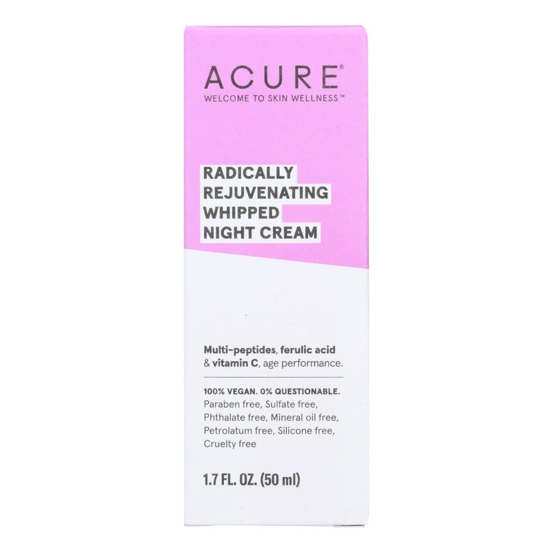Acure Radically Rejuvenating Whipped Night Cream (1.7 Fl Oz)