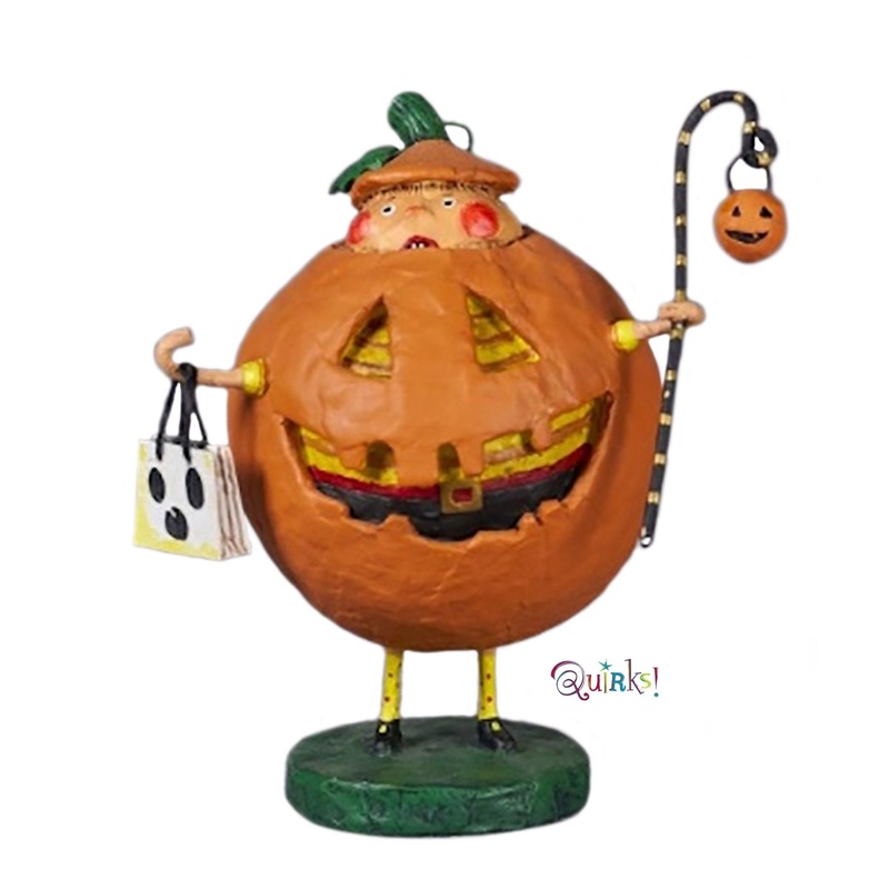 Jack Squash Halloween Figurine by Lori Mitchell
