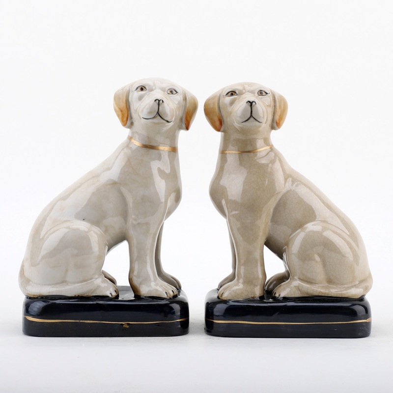 Lovecup Staffordshire Reproduction Dogs Pair L275