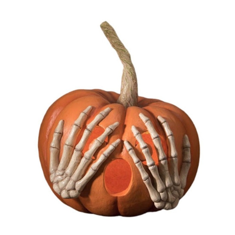 Peek-a-Boo Pumpkin Orange by Bethany Lowe Designs