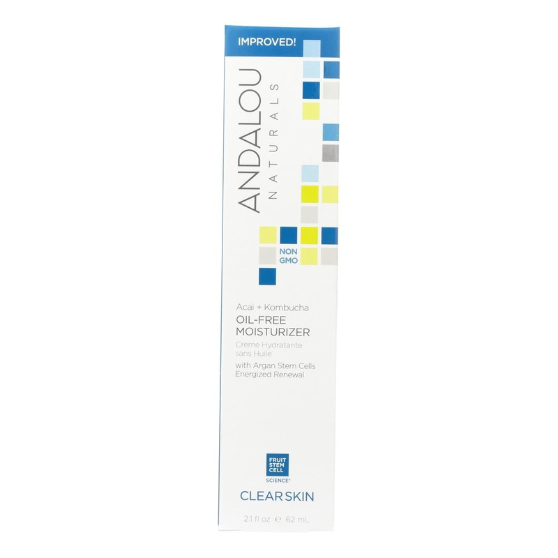 Andalou Naturals Acai + Kombucha Oil-Free Hydrating Moisturizer (2.1 Fl Oz, Pack of 2)