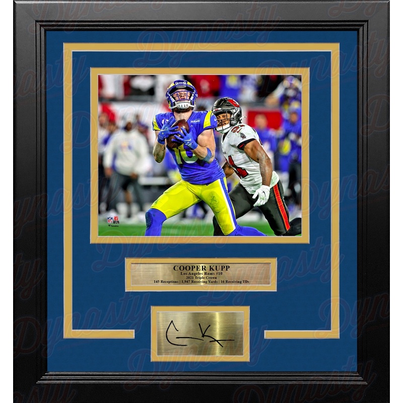 Cooper Kupp Playoff Action Los Angeles Rams 8" x 10" Framed Football Photo with Engraved Autograph
