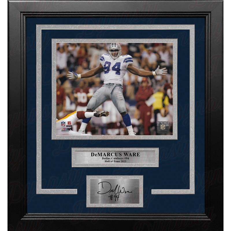 DeMarcus Ware Celebration Dallas Cowboys 8" x 10" Framed Football Photo with Engraved Autograph