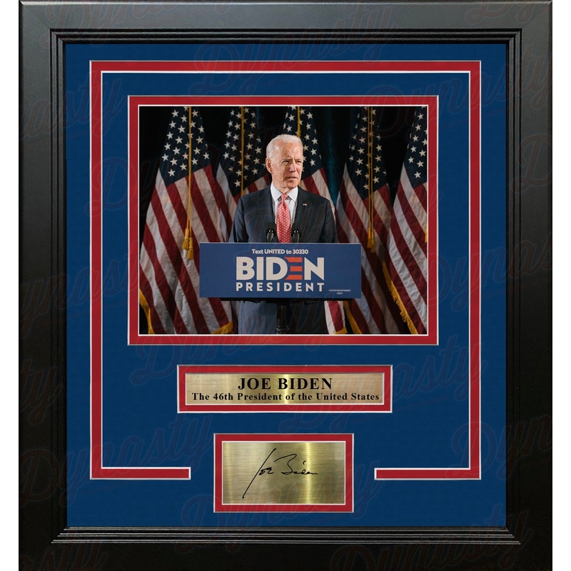 Joe Biden 46th President of the United States 8" x 10" Framed Photo with Engraved Autograph