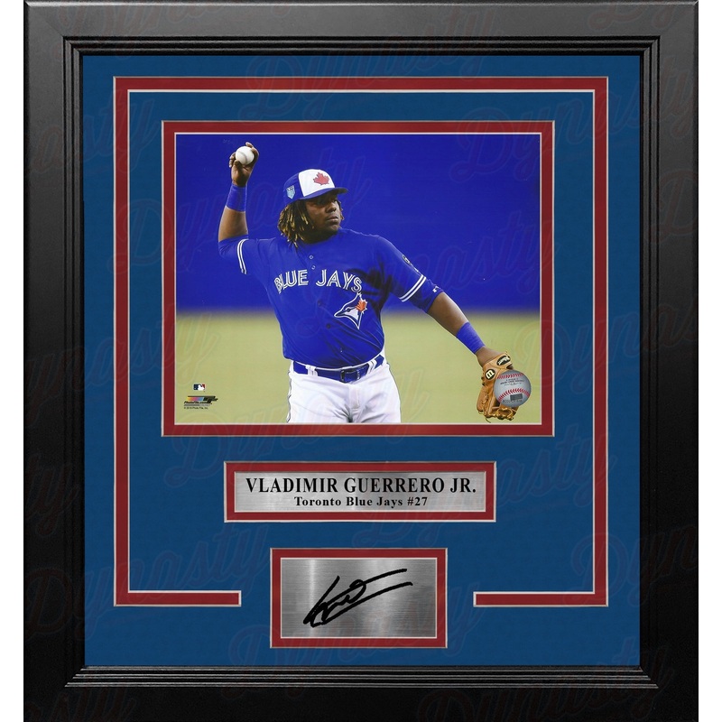 Vladimir Guerrero, Jr. Toronto Blue Jays Fielding 8" x 10" Framed Baseball Photo with Engraved Autograph