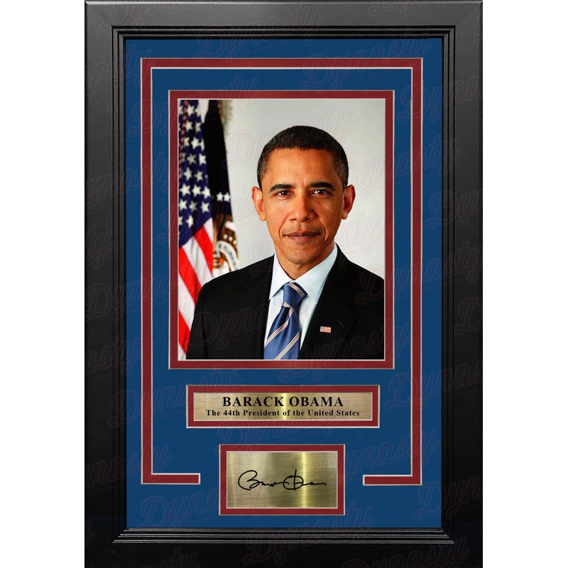 Barack Obama 44th President of the United States 8" x 10" Framed Photo with Engraved Autograph