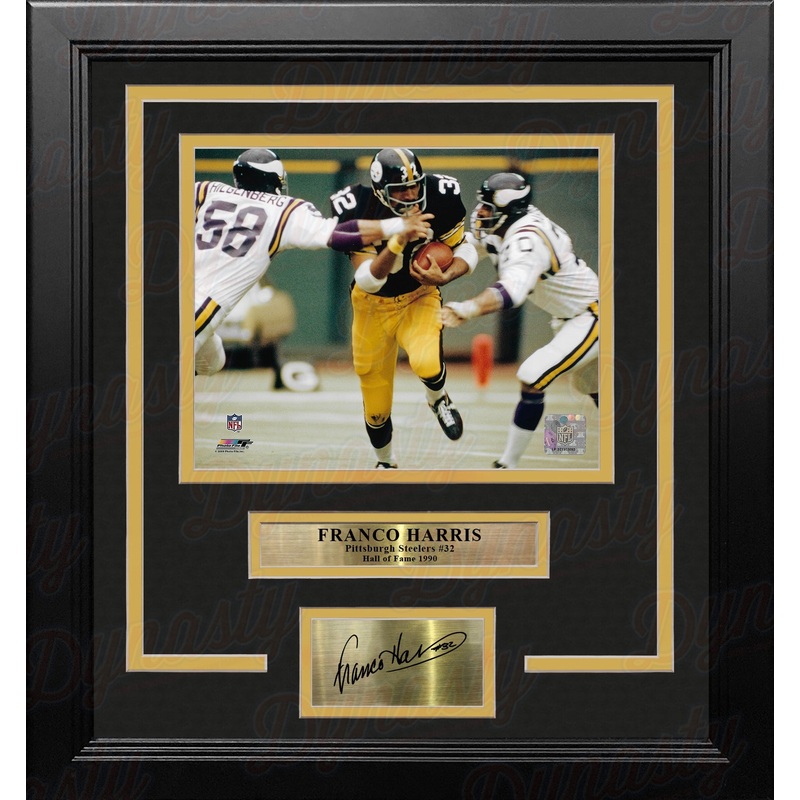Franco Harris v. Vikings Pittsburgh Steelers 8" x 10" Framed Photo with Engraved Autograph
