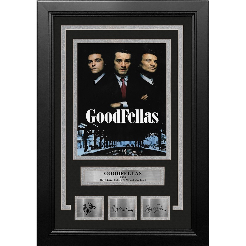 Goodfellas 8" x 10" Framed Photo with Engraved Autograph (Ray Liotta, Robert De Niro, Joe Pesci)