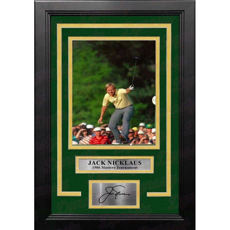 Jack Nicklaus 1986 Masters Tournament Putt 8" x 10" Framed Golf Photo with Engraved Autograph