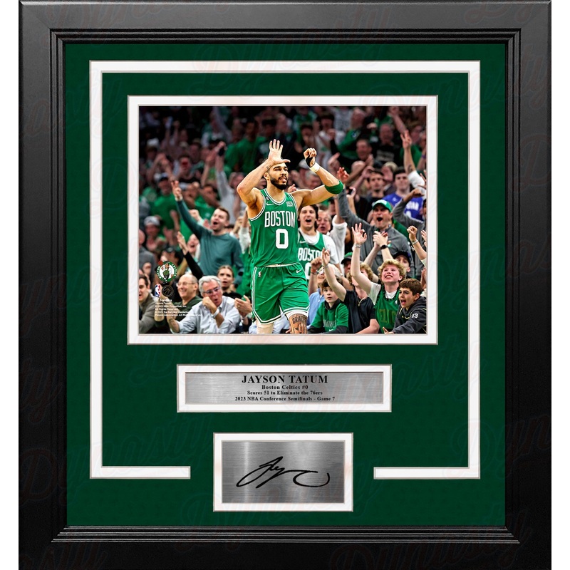 Jayson Tatum 51-Point Game 7 Boston Celtics 8" x 10" Framed Basketball Photo with Engraved Autograph