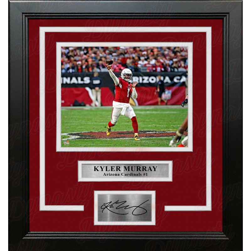 Kyler Murray in Action Arizona Cardinals 8" x 10" Framed Football Photo with Engraved Autograph