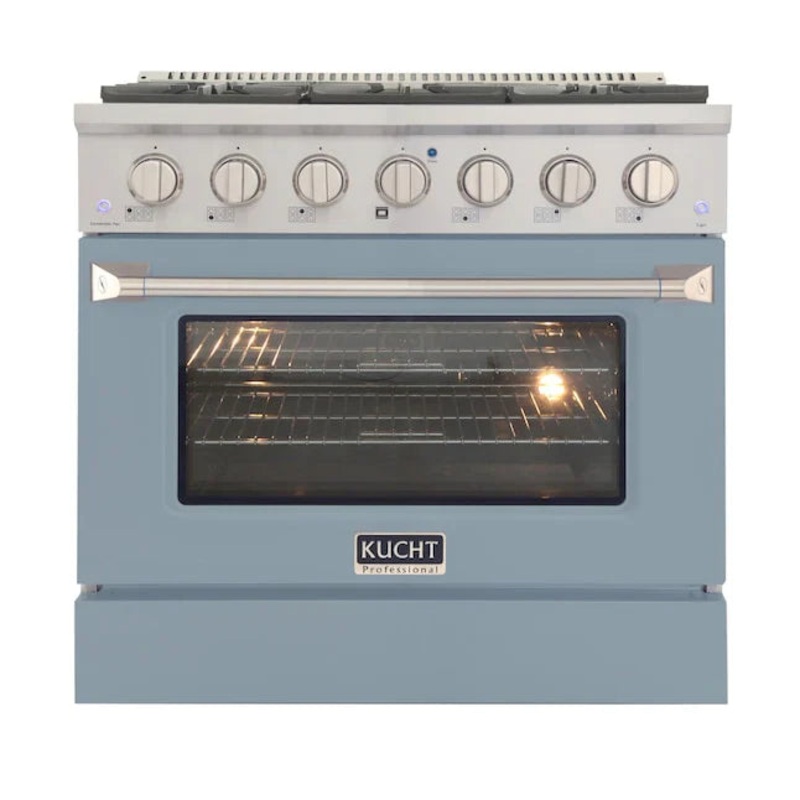 Kucht 36 Pro-Style Kitchen Dual Fuel Range - KDF362-LB