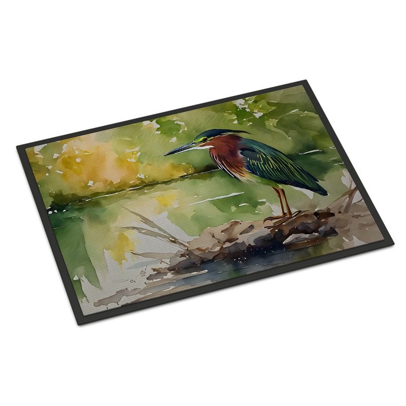 Green Heron Doormat